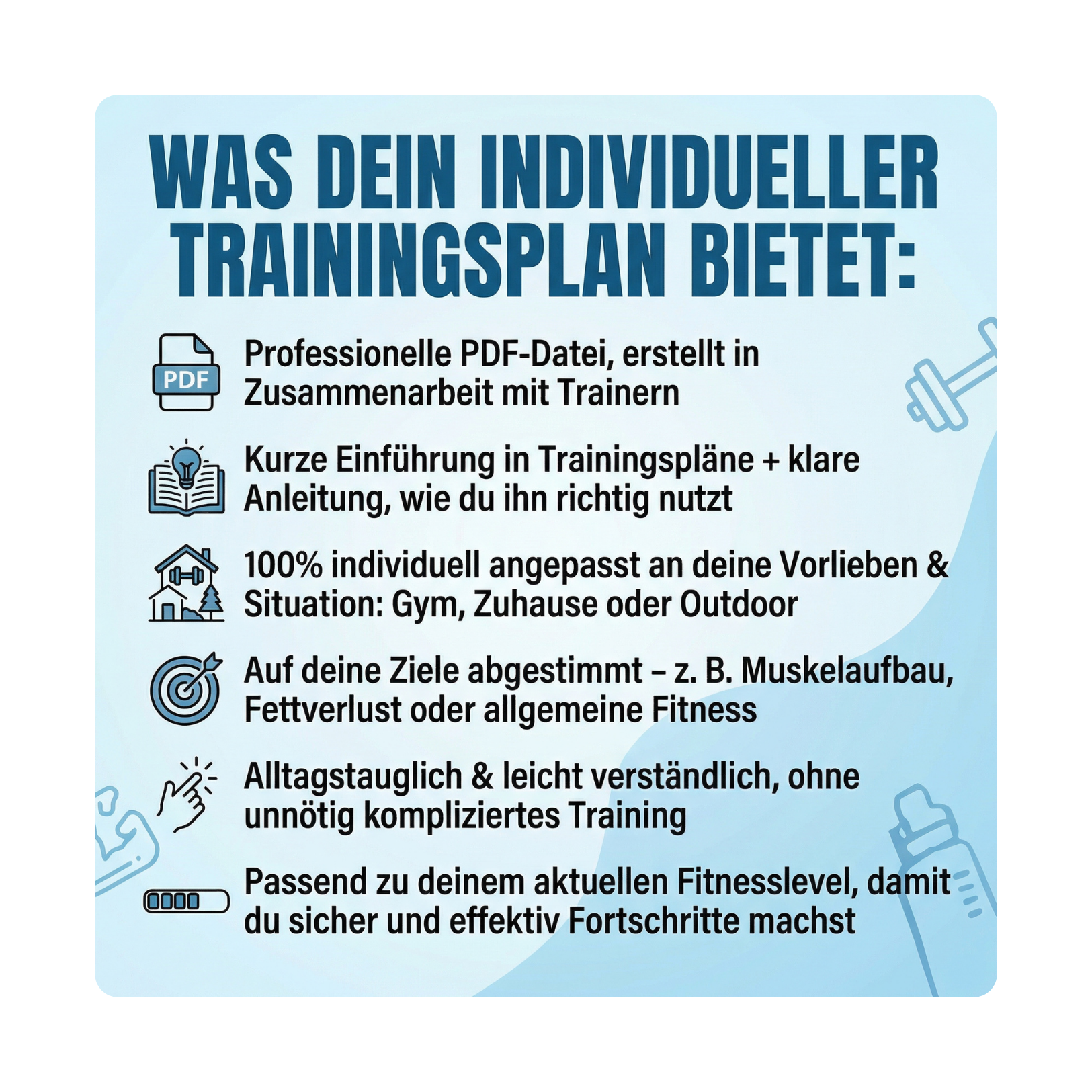 Individueller Trainingsplan
